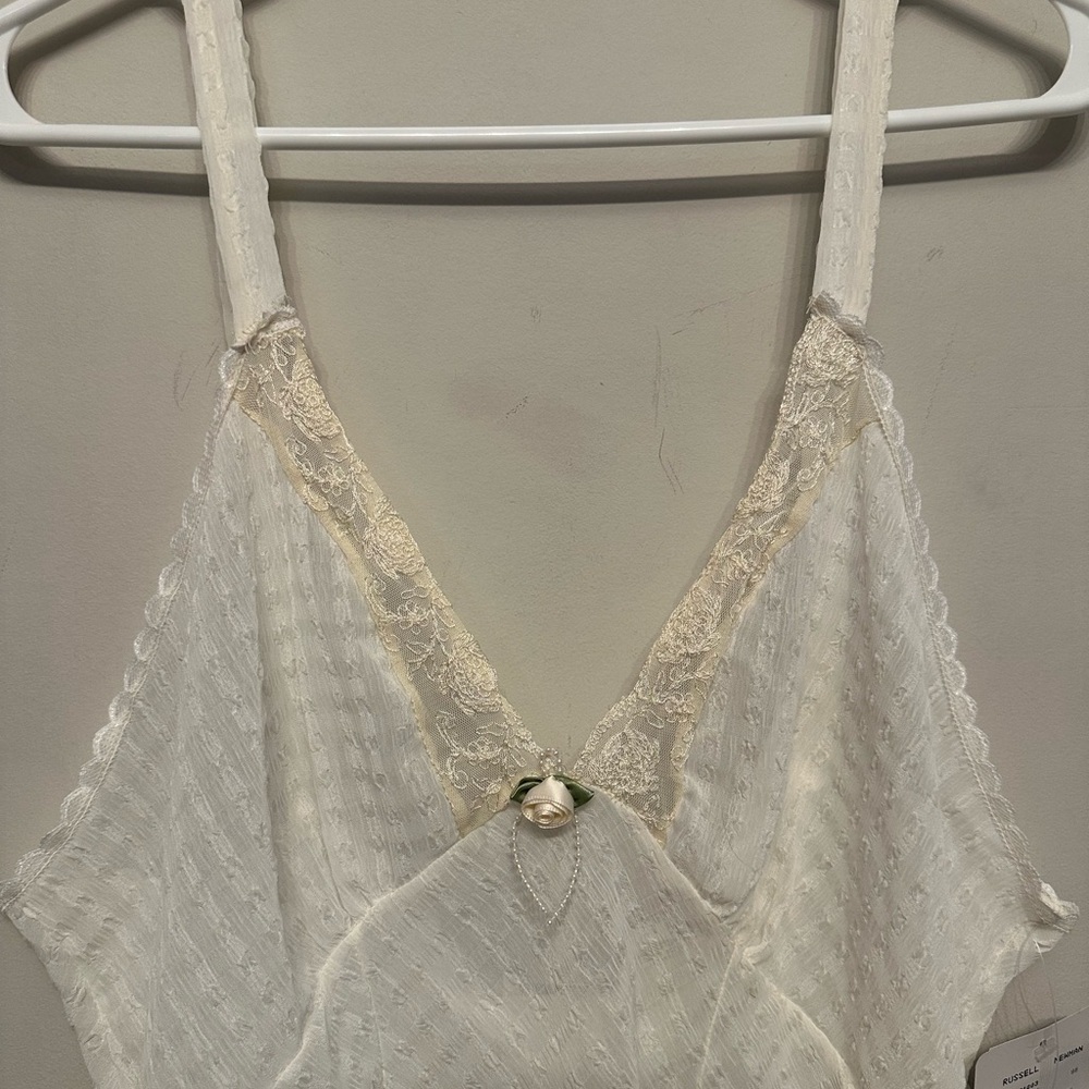 NWT Vintage 90’s/Y2K Era Cypress Cream Lace Women's Bodysuit Size Large - Picture 7 of 10